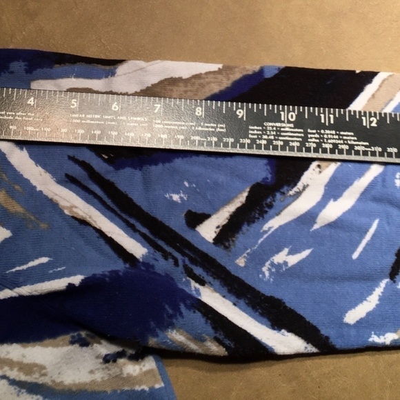 STYLE & CO. Spring Summer Cardigan, JEWELED, Blue/Black/Tan, 3/4 Sleeve, Size L - Picture 6 of 9